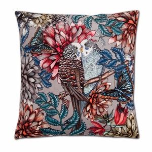 Nadja Wedin Design -Lovebirds Gray Cushion Cover🐦